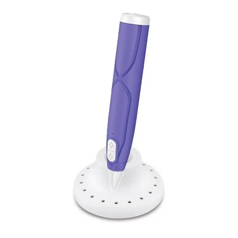 Набір для творчості 3D ручка Art Kids AK 0011(Violet) 17 см, 9 трафаретів