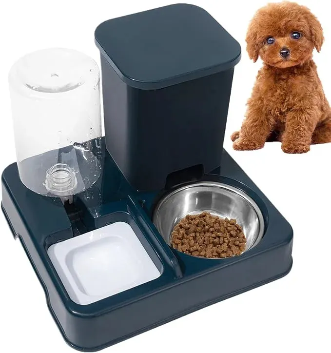 Годівниця з поїлкою Pet Automatic 2 в 1 синя
