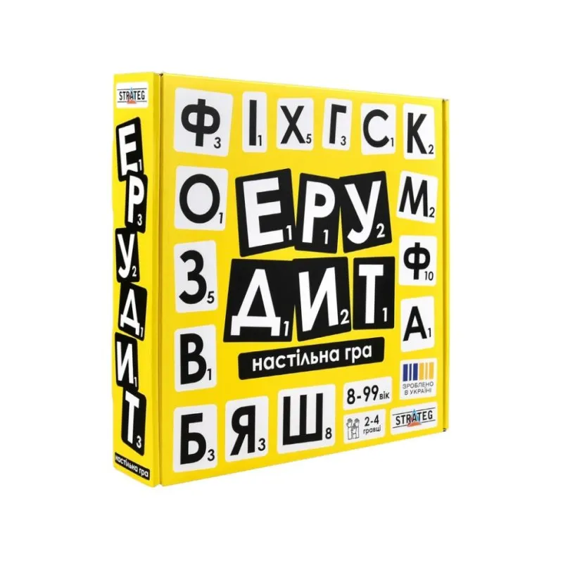 Настільна гра "Ерудит" 30619 українською мовою