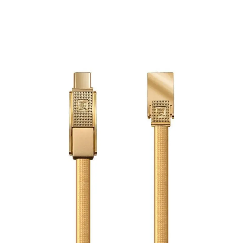 Кабель Lightning-microUSB-Type-C-USB 1 м Gplex Remax RC-070th-Gold