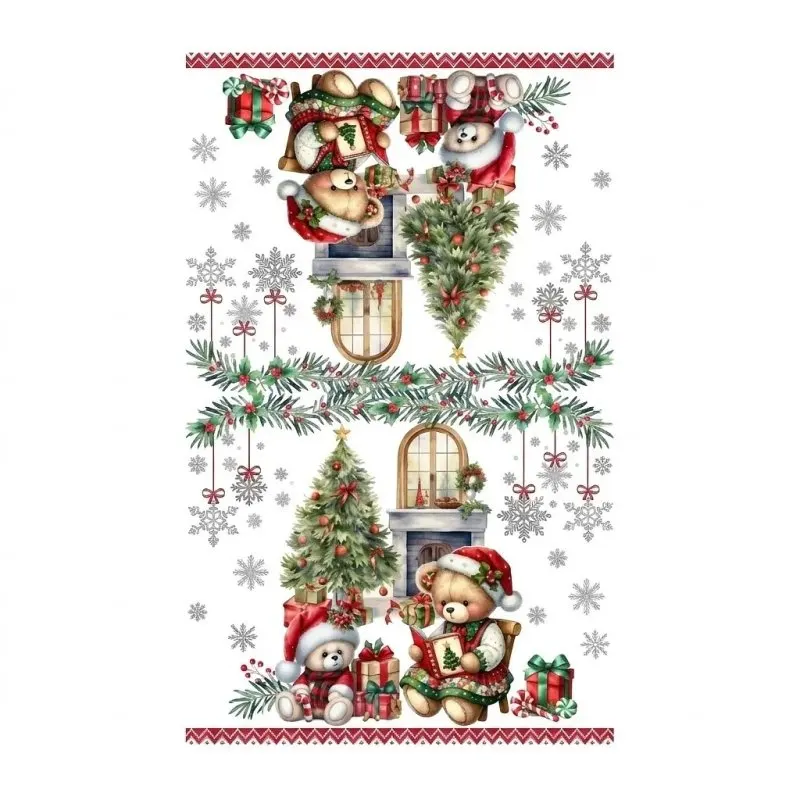 Набір рушників Ardesto Christmas Bears ART3863BR 38х63 см 2 шт