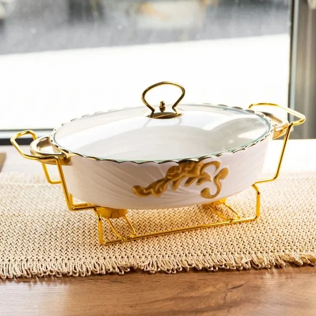 Марміт порцеляновий Yiwu Margaret YYSH1215 1.5 л 27х22х6 см білий