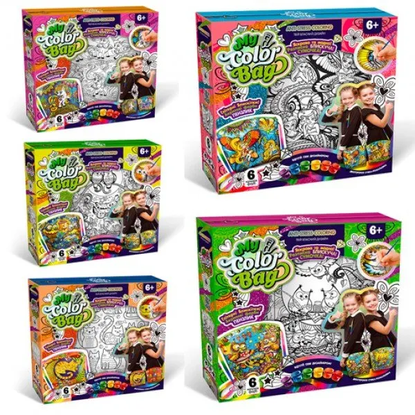 Набір творчості Danko Toys Bubble Clay My Color Bag mCOB-01-01U-02U-03U-05U