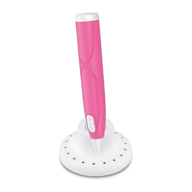 Набір для творчості 3D ручка Art Kids AK 0011(Pink) 17 см, 9 трафаретів