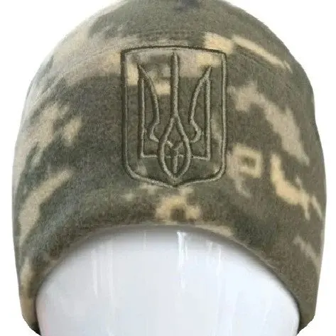 Шапка тактична флісова ЗСУ Ranger Герб RA8955 55-57 р піксель