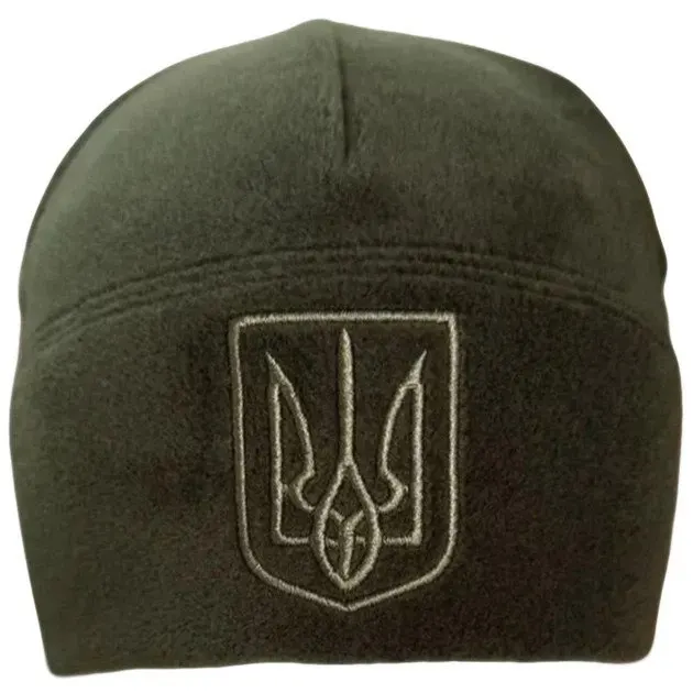 Шапка тактична флісова ЗСУ Ranger Герб RA8953 55-57 р олива