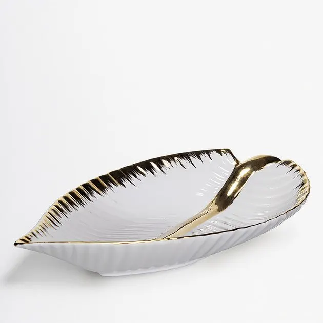 Блюдо Yiwu Calla WH046 40х21.5х5.5 см біле