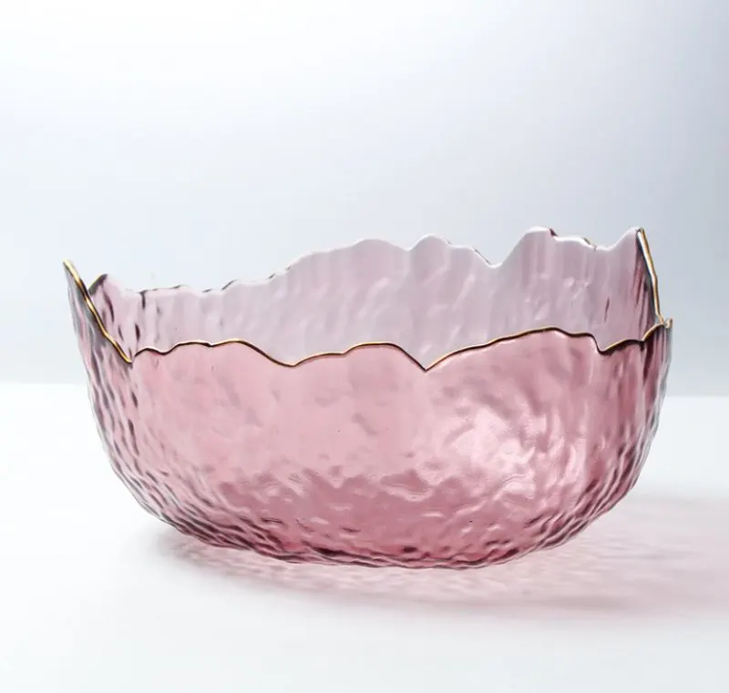 Салатник Glass 18452 13 см рожевий