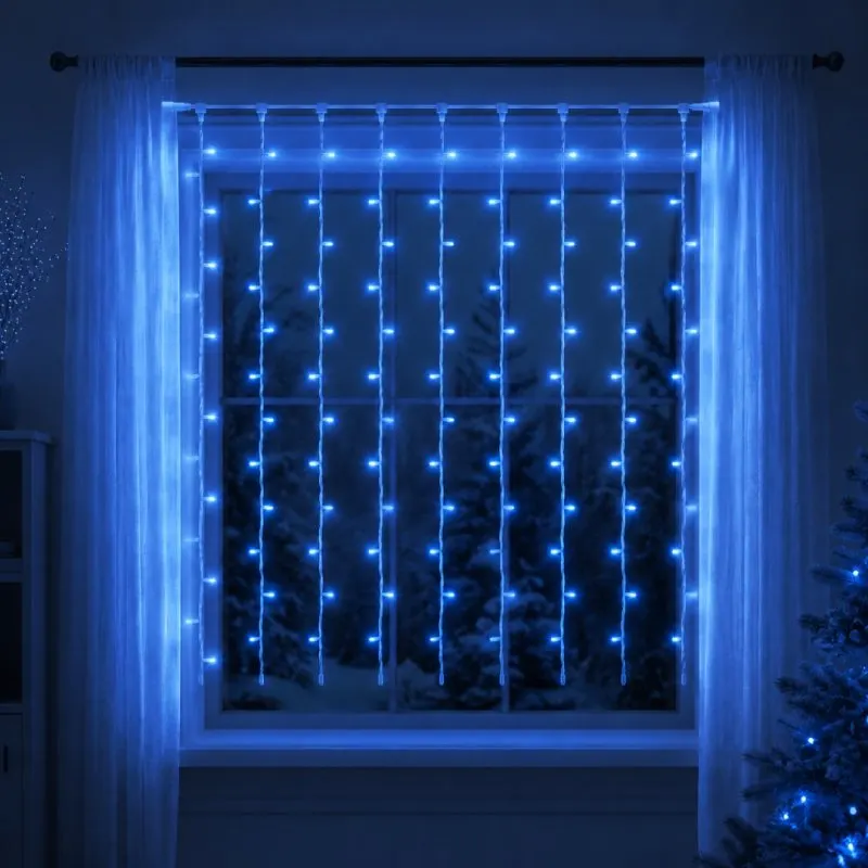 Гірлянда світлодіодна від мережі Штора 23886 3х3 м 360 LED синя