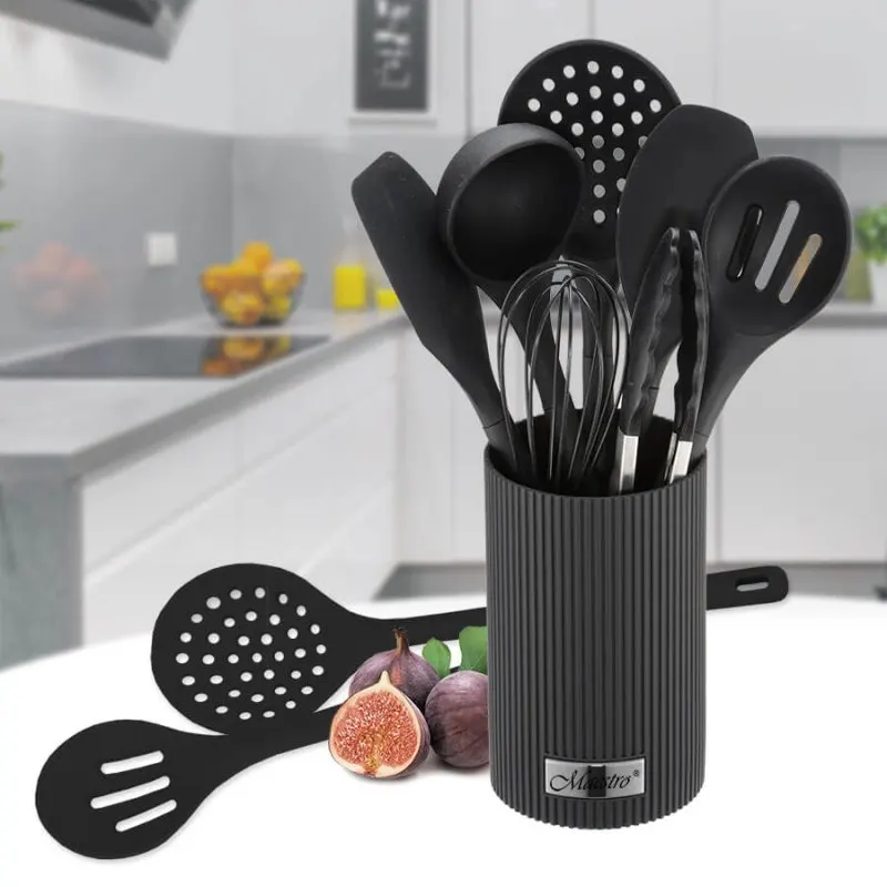 Набір кухонного приладдя Maestro MR1542-Black 8 предметів чорний