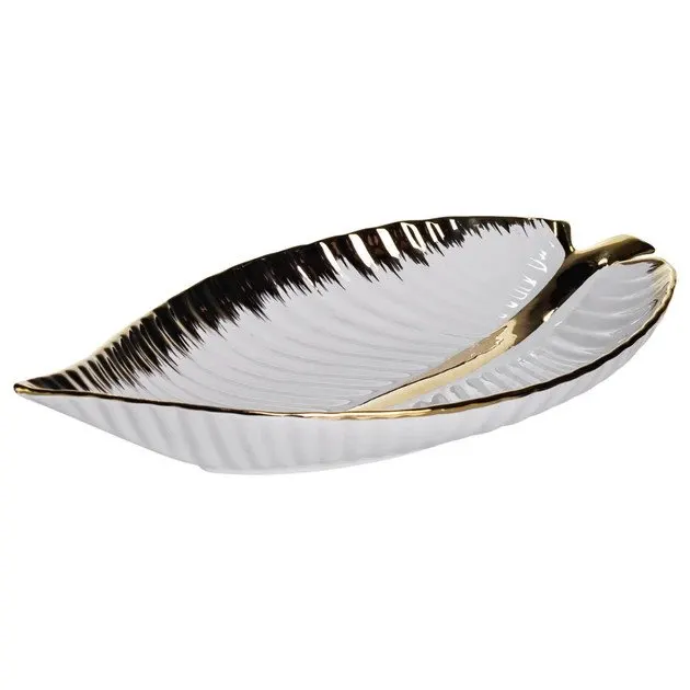 Блюдо Yiwu Calla WH047 45х24х5.5 см біле