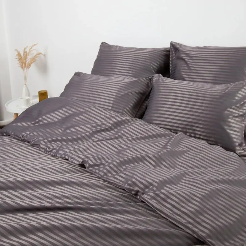 Постільна білизна євро ТЕП Sateen Shine Graphite 2-04120-28493 200х215 см графітова