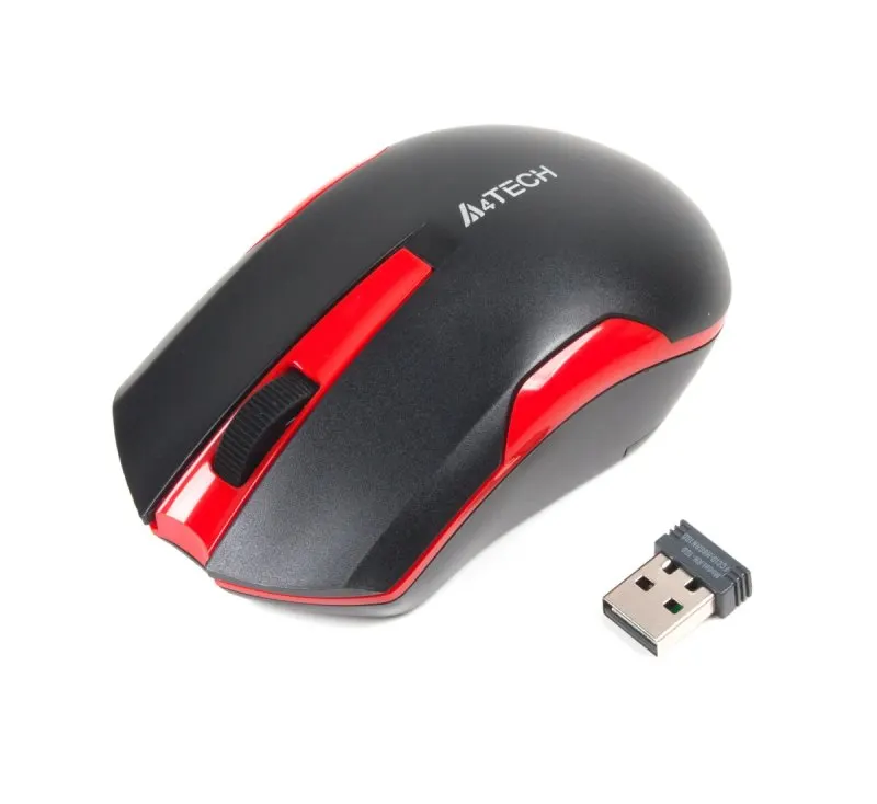Миша комп'ютерна бездротова A4Tech G3-200N Red червона