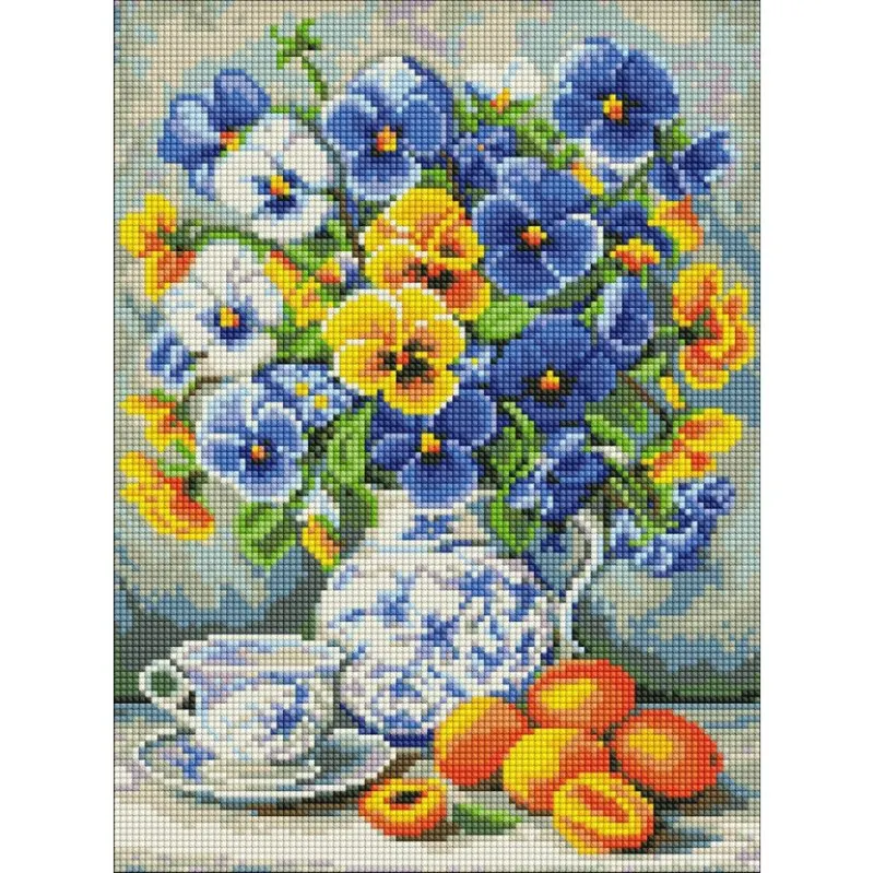 Алмазна мозаїка "Братчики та абрикоси" ©art_selena_ua Ідейка AMO20463, 30х40 см