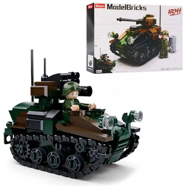 Конструктор Sluban Військовий танк M38-B0750 245 деталей