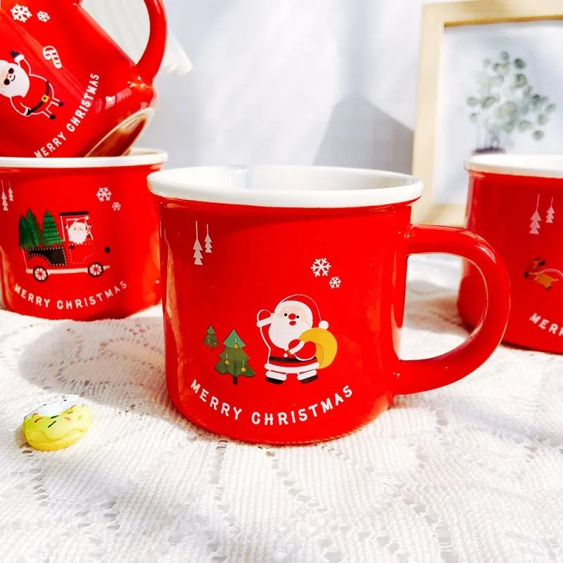 Кружка новорічна Merry Christmas 3 14596 350 мл червона