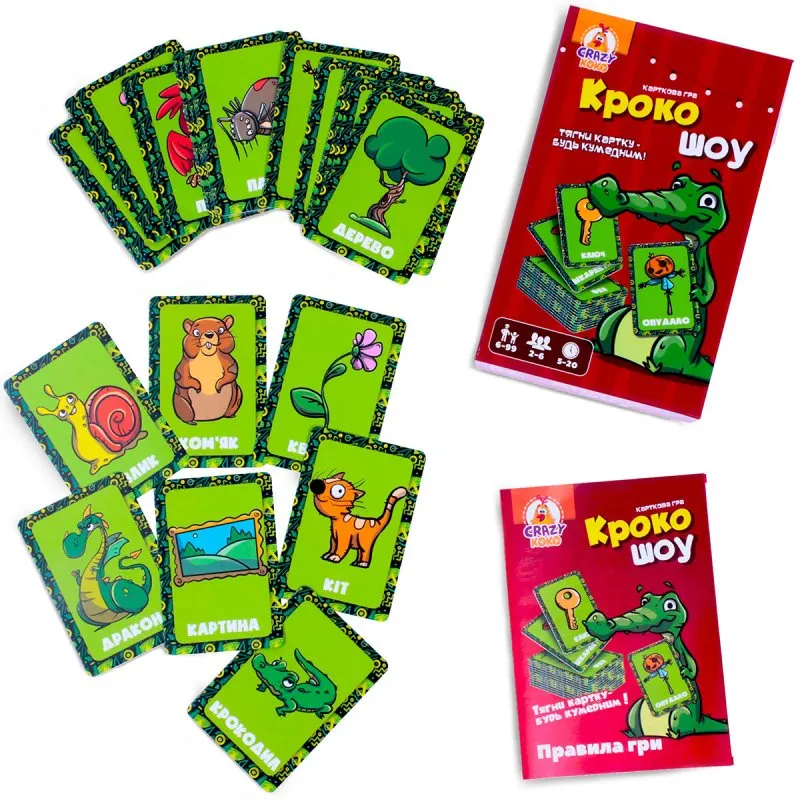 Настільна гра Vladi Toys Крокошоу VT8077-02 50 карток