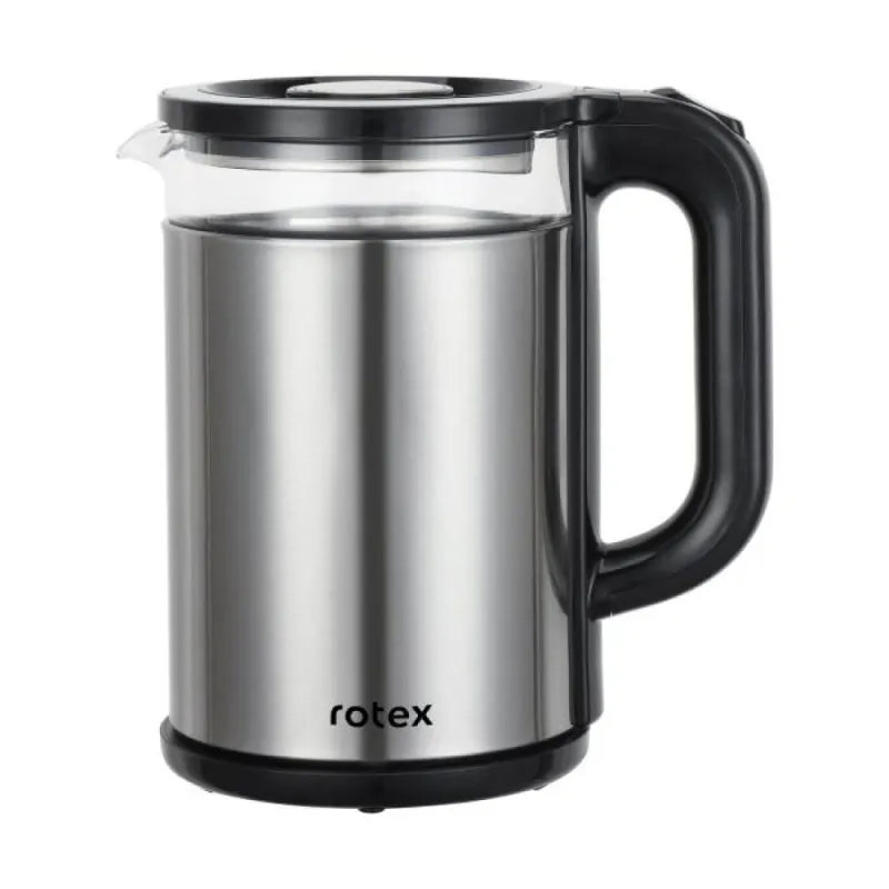 Електрочайник Rotex Prima Glass RKT94-S 1.8 л сріблястий