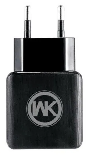 ЗУ мережеве евровілка Blanc WP-U11 2USB 2.1 A Black WK 340052