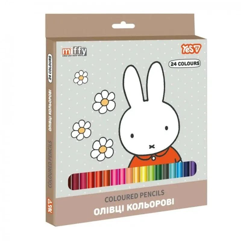 Набір кольорових олівців YES Miffy 290793 24 кольори