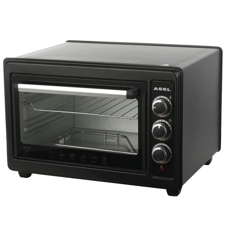 Електрична піч ASEL AF-33-23 1300Вт 33Л Black