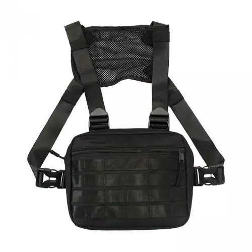 Тактична нагрудна сумка з Cordura 1000D, розгрузка чоловіча чорна