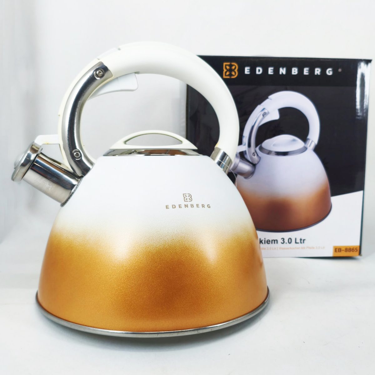 Чайник Edenberg EB-8865 зі свистком 3л White