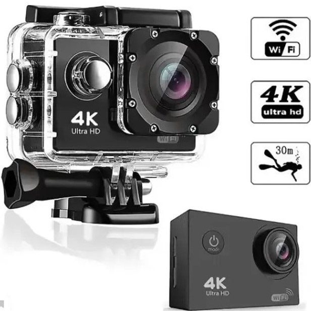Водонепроникна спортивна екшн камера DVR Sport S2 Wi-Fi/SD, Бодікамера з дисплеєм, Відеокамери sport