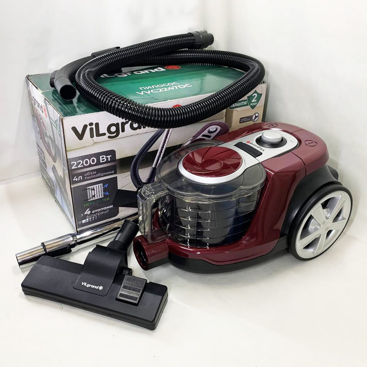 Пилосос без мішка ViLgrand VVC2247DC
