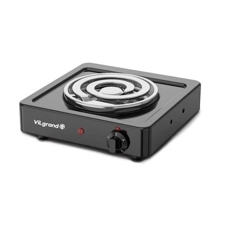 Плита настільна електрична ViLgrand VHP161D Black 1000Вт