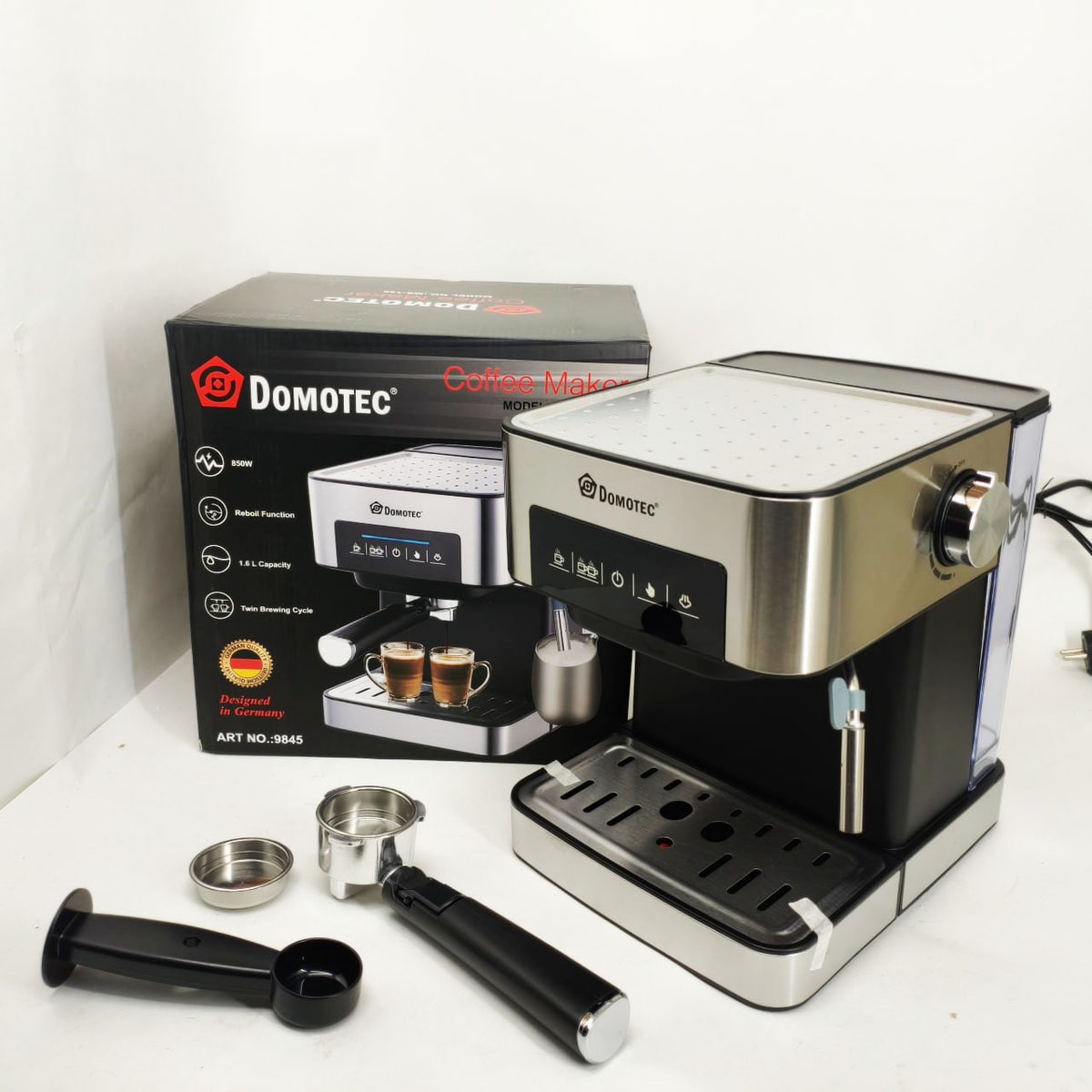 Кавоварка кавоварка Domotec MS-136 1.6л 850Вт 15 Бар