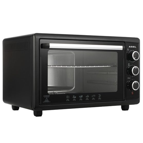Електродуховка Asel АF50-33 50 л 1500 Вт Духовка електрична Асель Турецька, Підсвічування, Конвекція