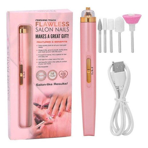 Фрезер для манікюру та педикюру Flawless Salon Nails, ручка фрезер для манікюру Pink
