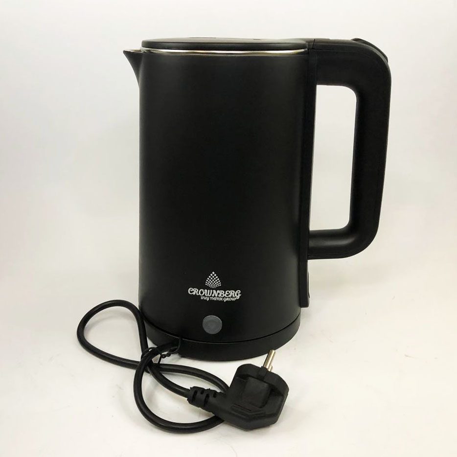 Електрочайник Crownberg CB-2845 дисковий 1.8л 1800Вт Black